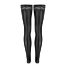 Noir Handmade Wet Look Stockings F158