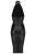 Noir Handmade Halterneck Wet Look Pencil Dress F160