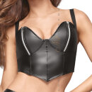 Noir Handmade Power Wet Look Strap Crop Top F165