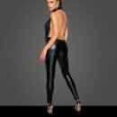 Noir Handmade Sleeveless Power Wet Look Catsuit F223