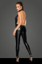 Noir Handmade Sleeveless Power Wet Look Catsuit F223