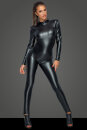 Noir Handmade Longsleeve Power Wet Look Catsuit F230