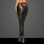 Noir Handmade Laser Cut Wet Look Leggins F233 - Black