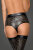 Noir Handmade Laser Cut Wet Look Short F235 - Black