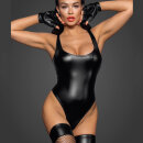 Noir Handmade Sleeveless Power Wet Look Body F244