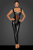 Noir Handmade Sleeveless Power Wet Look Catsuit F256