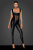 Noir Handmade Sleeveless Power Wet Look Catsuit F256