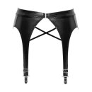 Noir Handmade Snake Wetlook Garter Belt F277