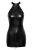 Noir Handmade Snake Wetlook Neckholder Mini Dress F278