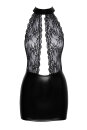 Noir Handmade Power Wetlook Lace Mini Dress F279