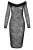 Noir Handmade Leopard Mesh midi dress F284