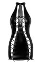 Noir Handmade Power Wetlook Neckholder Mini Dress F291