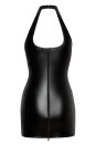 Noir Handmade Power Wetlook Neckholder Mini Dress F291