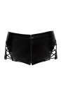 Noir Handmade Power Wetlook Short F292 - Black