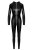 Noir Handmade Power Wetlook Catsuit F293 - Black