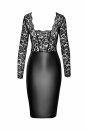 Noir Handmade Wetlook Lace Midi Dress EUPHORIA F295