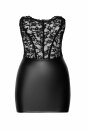 Noir Handmade Wetlook Corset Mini Dress SOLACE F300