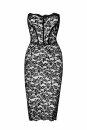 Noir Handmade Midi dress with lacing CATALYST F301