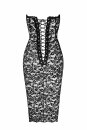 Noir Handmade Midi dress with lacing CATALYST F301