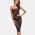 Noir Handmade Midi dress with lacing CATALYST F301