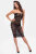 Noir Handmade Midi dress with lacing CATALYST F301