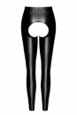 Noir Handmade Wetlook Leggins Ouvert TABOO F304