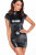 Noir Handmade Wetlook Mini Dress FANTASY F309