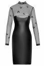 Noir Handmade Wetlook Mesh Midi Dress SUBLIME F310