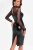 Noir Handmade Wetlook Mesh Midi Dress SUBLIME F310