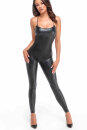 Noir Handmade Crocodile Wetlook Catsuit F316