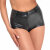 Noir Handmade Crocodile Wetlook Shorts F318 - Black