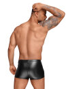 Noir Handmade Powerwetlook Boxer Shorts H054 - Black