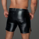 Noir Handmade Power Wet Look Bermuda Shorts H061