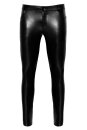 Noir Handmade Long Snake Look Faux Leather Pants H067