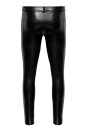 Noir Handmade Long Snake Look Faux Leather Pants H067