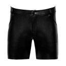 Noir Handmade Snake Faux Leather Bermuda Shorts H068