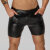 Noir Handmade Snake Faux Leather Bermuda Shorts H068