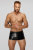 Noir Handmade Snake Faux Leather Boxer Shorts H069