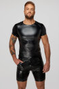 Noir Handmade Snake Faux Leather T-Shirt H070