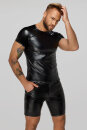 Noir Handmade Snake Faux Leather T-Shirt H070