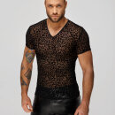 Noir Handmade Leopard Mesh T-Shirt H071