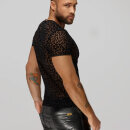 Noir Handmade Leopard Mesh T-Shirt H071