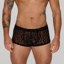 Noir Handmade Leopard Mesh Boxer Shorts H072