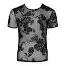 Noir Handmade Flocked Mesh T-Shirt H073