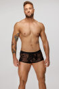 Noir Handmade Flocked Mesh Boxer Shorts H074