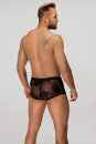 Noir Handmade Flocked Mesh Boxer Shorts H074