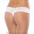 Coquette Crotchless Mesh Lace Thong - White