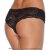 Coquette Lace Panty Crotchless - Black