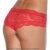 Coquette Lace Panty Crotchless - Red