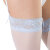 Coquette Bridal Stockings "I Do" with Lace - White/Blue